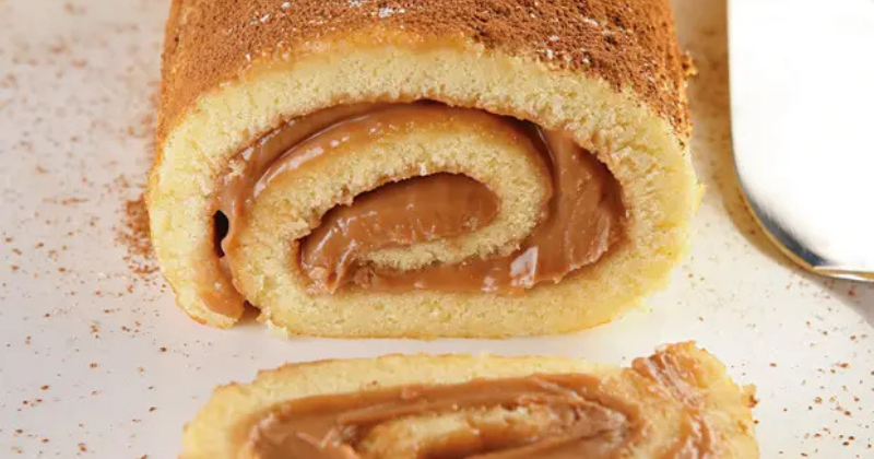 rocambole de doce de leite